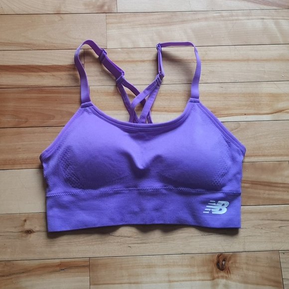 NWOT Small New Balance Sports Bra - Purple - Picture 1 of 3